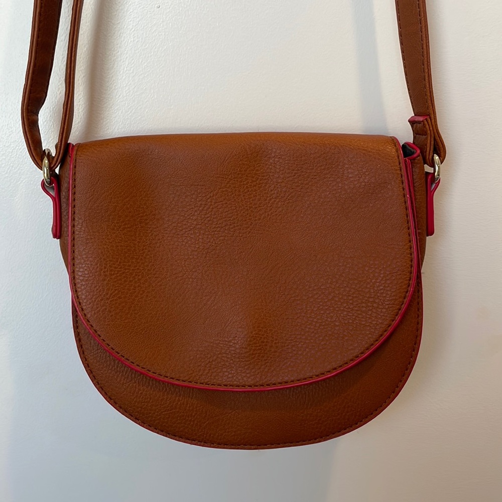 Just fab brown crossbody bag